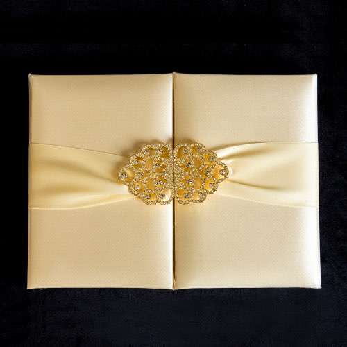Hardcover Slap-up Invitation Card Champagne Invitation Card